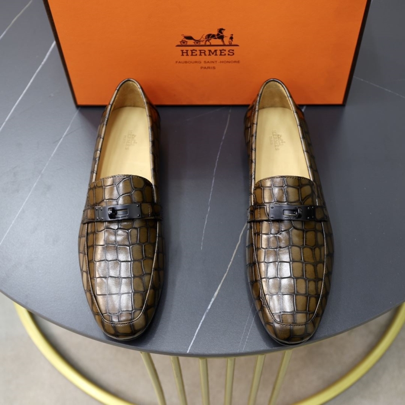 H**mes leather shoes